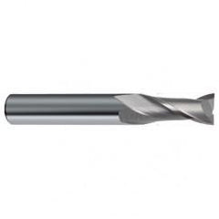 31/64 Dia. x 3 Overall Length 2-Flute Square End Solid Carbide SE End Mill-Round Shank-Center Cut-Uncoated - Americas Industrial Supply