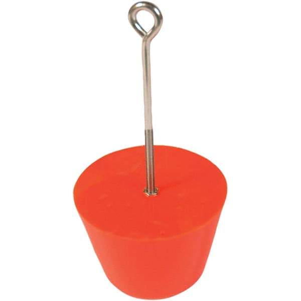 UltraTech - 7" Long x 6' Wide, Polyurethane Drain Plug - 6" Diam, Orange, Use for Spill Response - Americas Industrial Supply
