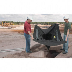 UltraTech - 5' Long x 5' Wide, Nonwoven Polypropylene Geotextile Drain Guard - Black, Use for Stormwater/Construction Compliance - Americas Industrial Supply