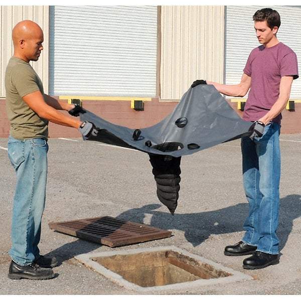 UltraTech - 4' Long x 3' Wide, Nonwoven Polypropylene Geotextile/PVC Drain Guard - Black, Use for Stormwater/Construction Compliance - Americas Industrial Supply