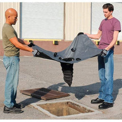 UltraTech - 4' Long x 3' Wide, Nonwoven Polypropylene Geotextile/PVC Drain Guard - Black, Use for Stormwater/Construction Compliance - Americas Industrial Supply