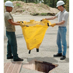 UltraTech - 2' Long x 2' Wide, Polypropylene Drain Guard - Yellow, Use for Stormwater/Construction Compliance - Americas Industrial Supply