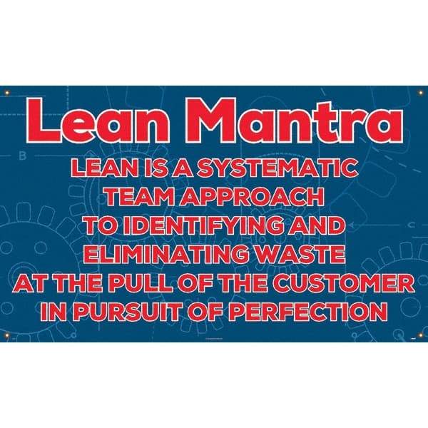 NMC - Banners Message Type: Safety Reinforcement & Motivational Legend: Lean Mantra - Americas Industrial Supply