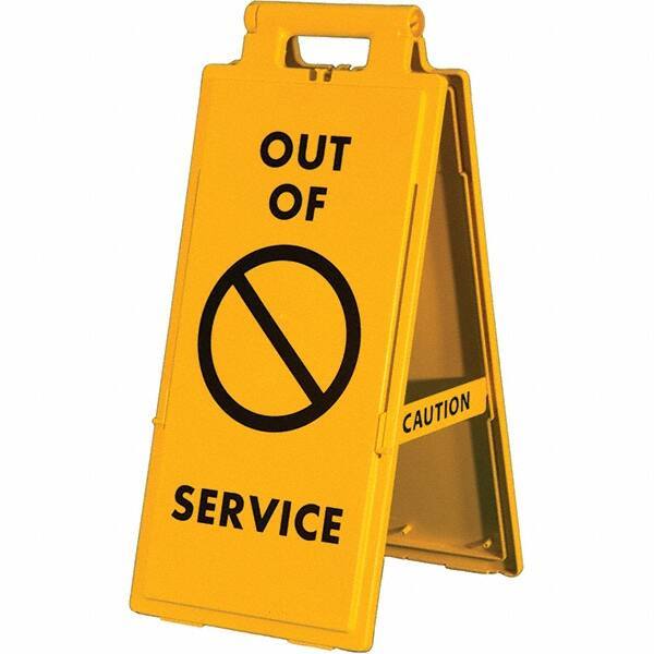 PRO-SAFE - Cone & A Frame Floor Signs Shape: A-Frame Type: Restroom, Janitorial & Housekeeping - Americas Industrial Supply