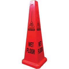 PRO-SAFE - Cone & A Frame Floor Signs Shape: Cone Type: Restroom, Janitorial & Housekeeping - Americas Industrial Supply