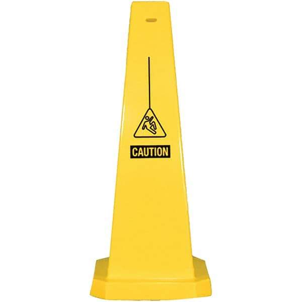 PRO-SAFE - Cone & A Frame Floor Signs Shape: Cone Type: Restroom, Janitorial & Housekeeping - Americas Industrial Supply