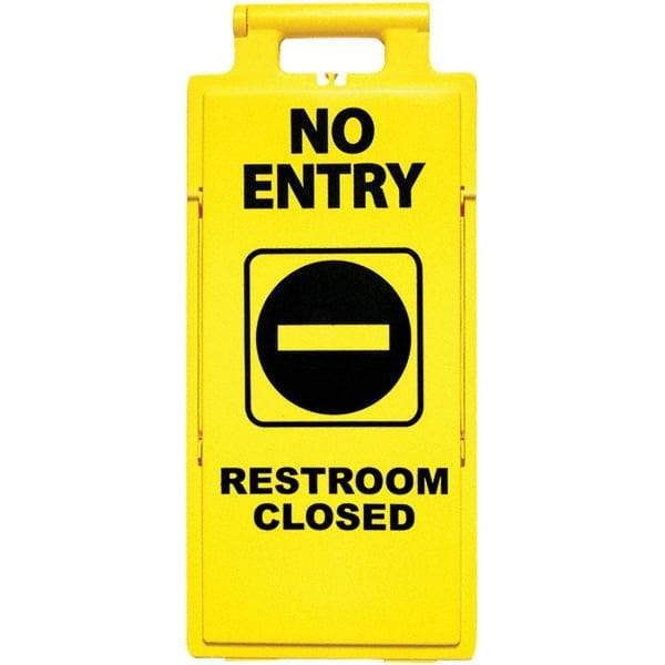 PRO-SAFE - Cone & A Frame Floor Signs Shape: A-Frame Type: Restroom, Janitorial & Housekeeping - Americas Industrial Supply