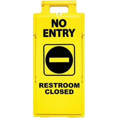 PRO-SAFE - Cone & A Frame Floor Signs Shape: A-Frame Type: Restroom, Janitorial & Housekeeping - Americas Industrial Supply