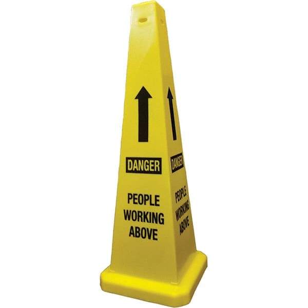 PRO-SAFE - Cone & A Frame Floor Signs Shape: Cone Type: Restroom, Janitorial & Housekeeping - Americas Industrial Supply