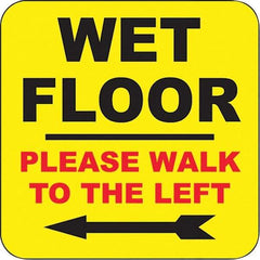 PRO-SAFE - Cone & A Frame Floor Signs Shape: Square Type: Restroom, Janitorial & Housekeeping - Americas Industrial Supply