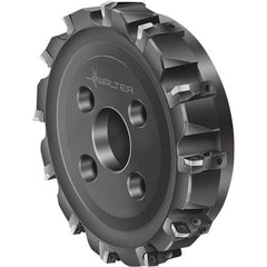 Walter - 16 Inserts, 250mm Cut Diam, 60mm Arbor Diam, Indexable Square-Shoulder Face Mill - 0° Lead Angle, 63mm High, Series F2010-B3-LNHU13 - Americas Industrial Supply