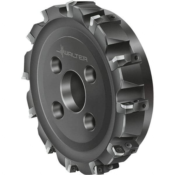 Walter - 18 Inserts, 315mm Cut Diam, 60mm Arbor Diam, Indexable Square-Shoulder Face Mill - 0° Lead Angle, 80mm High, Series F2010-B4-LN1307 - Americas Industrial Supply