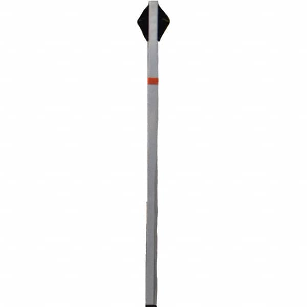 PRO-SAFE - 1-1/2' High, Traffic Sign Mounting Hardware - Aluminum, Compatible with 54" High x 36" Wide Signs, Silver - Americas Industrial Supply