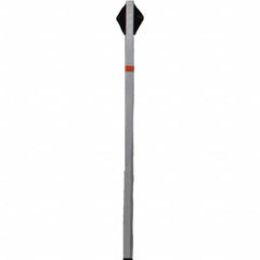 PRO-SAFE - 1-1/2' High, Traffic Sign Mounting Hardware - Aluminum, Compatible with 54" High x 36" Wide Signs, Silver - Americas Industrial Supply