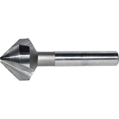 Keo - 1" Head Diam, 3/8" Shank Diam, 3 Flute 60° Cobalt Countersink - Bright Finish, 2-3/4" OAL, Single End, Straight Shank, Right Hand Cut - Americas Industrial Supply