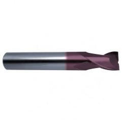 1 Dia. x 4 Overall Length 2-Flute Square End Solid Carbide SE End Mill-Round Shank-Center Cut-Firex - Americas Industrial Supply