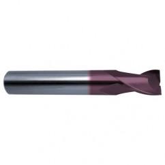 31/64 Dia. x 3 Overall Length 2-Flute Square End Solid Carbide SE End Mill-Round Shank-Center Cut-Firex - Americas Industrial Supply