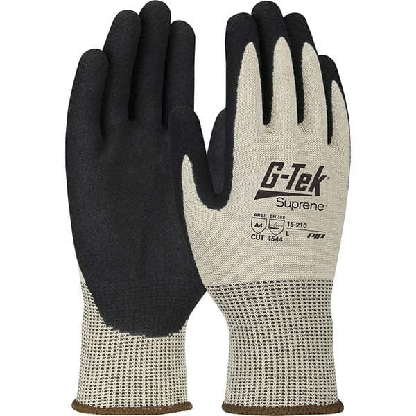 PIP - Size L, ANSI Cut Lvl A4, Puncture Lvl 4, Abrasion Lvl 4, Nitrile Coated Suprene Cut Resistant Gloves - Americas Industrial Supply