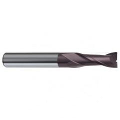 1 Dia. x 5 Overall Length 2-Flute Square End Solid Carbide SE End Mill-Round Shank-Center Cut-Firex - Americas Industrial Supply