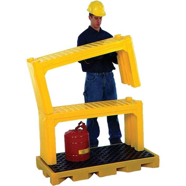 UltraTech - 4' Long x 1.2' Wide x 24" High, Spill Containment Stacking Shelf - Compatible with Spill Pallets & Decks - Americas Industrial Supply