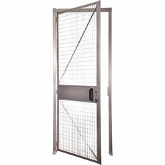 Folding Guard - 3' Wide x 8' High, Hinged Door for Temporary Structures - Welded Wire - Americas Industrial Supply