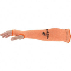 PRO-SAFE - Size Universal, Hi-Viz Orange ATA Cut Resistant Sleeve - 24" Long Sleeve, Cut Resistance Level A4, Elastic Opening at Both Ends, Made with Thumb Hole - Americas Industrial Supply