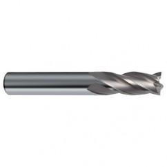13/32 Dia. x 2-3/4 Overall Length 4-Flute Square End Solid Carbide SE End Mill-Round Shank-Center Cut-Uncoated - Americas Industrial Supply
