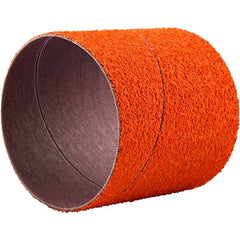 Norton - 60 Grit Ceramic Coated Spiral Band - 3" Diam x 3" Wide - Americas Industrial Supply