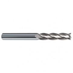 3/16 Dia. x 3 Overall Length 4-Flute Square End Solid Carbide SE End Mill-Round Shank-Center Cut-Uncoated - Americas Industrial Supply