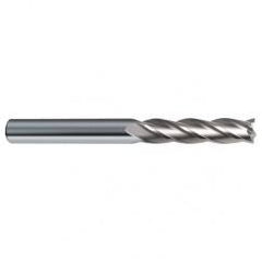 7/16 Dia. x 5 Overall Length 4-Flute Square End Solid Carbide SE End Mill-Round Shank-Center Cut-Uncoated - Americas Industrial Supply
