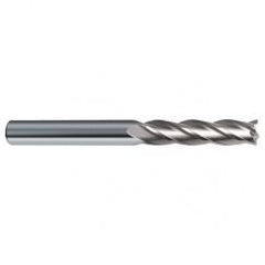 5/8 Dia. x 6 Overall Length 4-Flute Square End Solid Carbide SE End Mill-Round Shank-Center Cut-Uncoated - Americas Industrial Supply