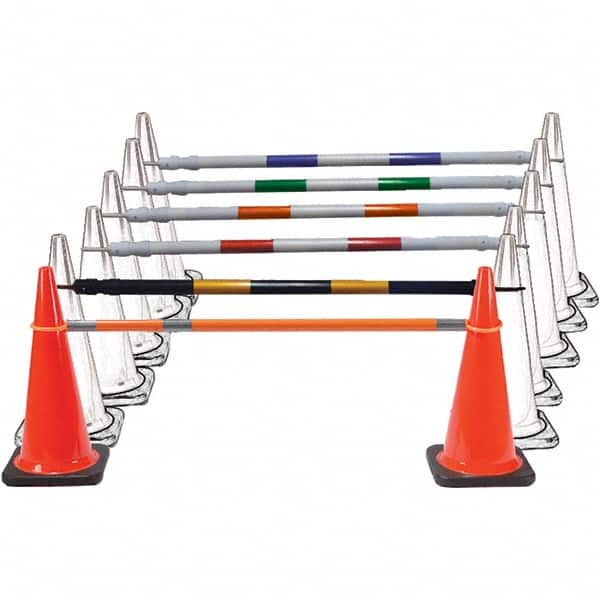 PRO-SAFE - 5-1/2" Wide x 5-1/2" High PVC Cone Bar - 2 Lb, Red & White - Americas Industrial Supply