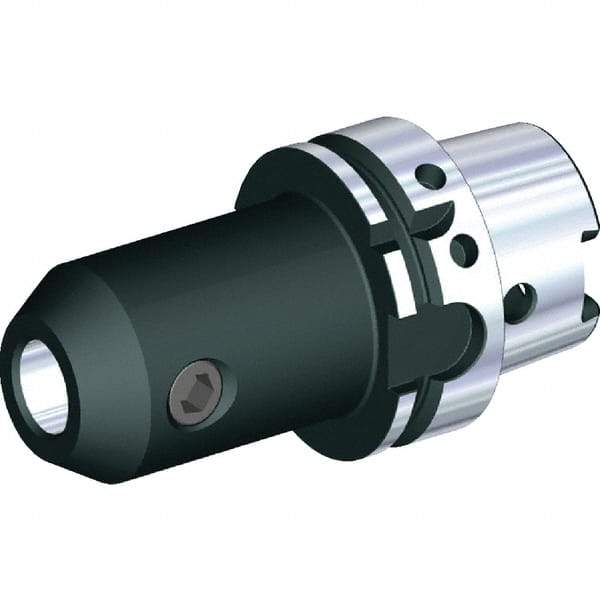 Kennametal - HSK125A 4.9" Shank Diam Taper Shank 1" Hole End Mill Holder/Adapter - 2" Nose Diam, 4-1/4" Projection, Through Coolant - Exact Industrial Supply