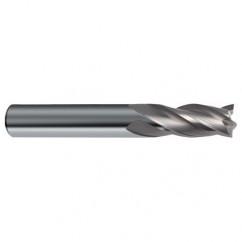 7/16 Dia. x 4-1/2 Overall Length 4-Flute Square End Solid Carbide SE End Mill-Round Shank-Center Cut-Uncoated - Americas Industrial Supply
