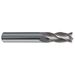 1/2 Dia. x 4-1/2 Overall Length 4-Flute Square End Solid Carbide SE End Mill-Round Shank-Center Cut-Uncoated - Americas Industrial Supply