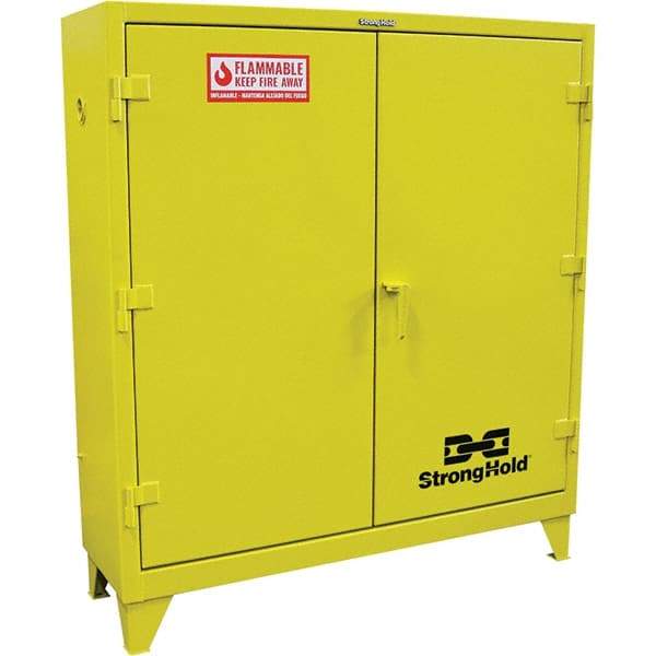 Strong Hold - Safety Cabinets   Hazardous Chemical Type: Flammable and Combustible Liquids    Color: Safety Yellow - Americas Industrial Supply