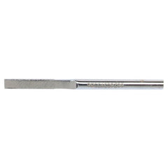 0.030″ × 1/8″ Electroplated Diamond File Flat 100 Grit 5/8″ Diamond - Americas Industrial Supply
