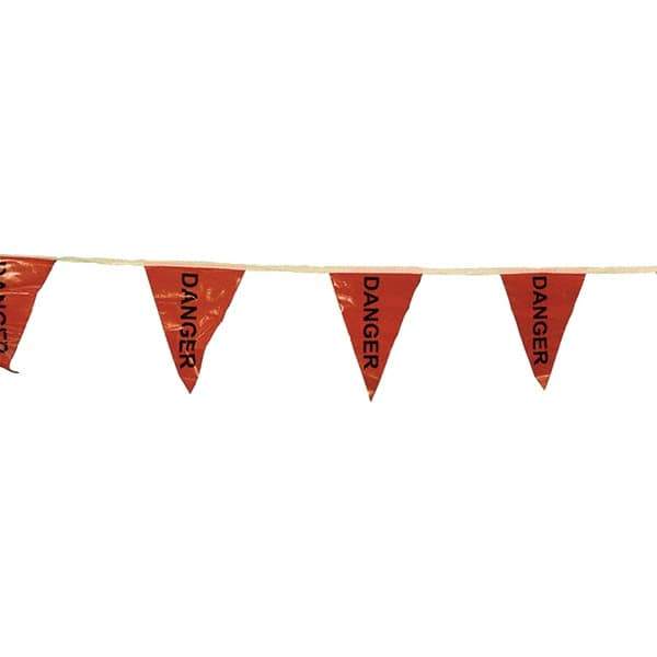 PRO-SAFE - Pennants Color: Red Overall Length (Feet): 60.00 - Americas Industrial Supply