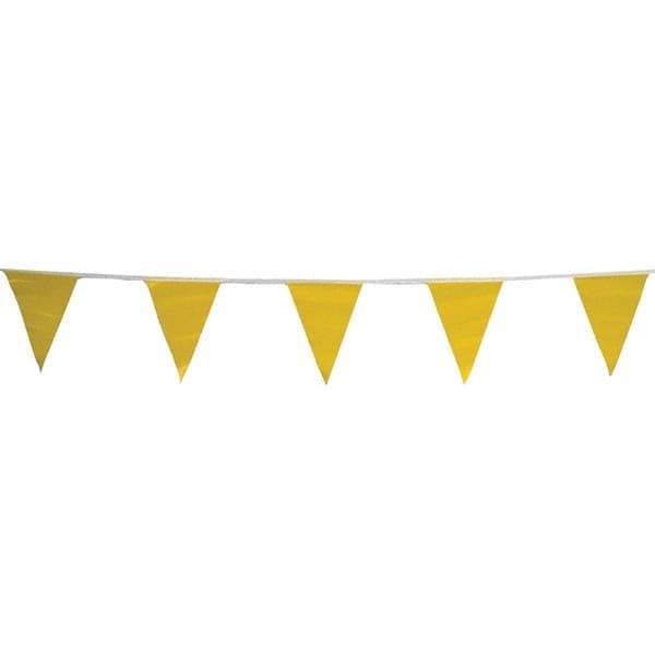 PRO-SAFE - Pennants Color: Yellow Overall Length (Feet): 60.00 - Americas Industrial Supply