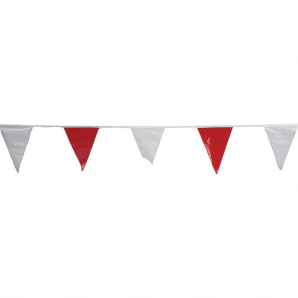 PRO-SAFE - Pennants Color: Red/White Overall Length (Feet): 60.00 - Americas Industrial Supply