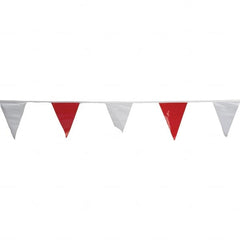 PRO-SAFE - Pennants Color: Red/White Overall Length (Feet): 60.00 - Americas Industrial Supply