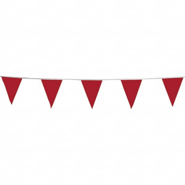 PRO-SAFE - Pennants Color: Red Overall Length (Feet): 100.00 - Americas Industrial Supply