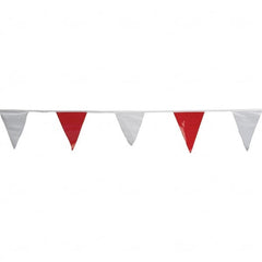 PRO-SAFE - Pennants Color: Red/White Overall Length (Feet): 100.00 - Americas Industrial Supply