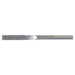 0.120″ × 0.040″ Electroplated Diamond File Flat 100 Grit 5/8″ Diamond - Americas Industrial Supply