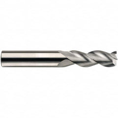 SGS - 12mm, 3 Flute, Single End, Solid Carbide, 0.5mm Corner Radius End Mill - 100mm OAL, 38° Helix, 48mm LOC, Right Hand Cut - Americas Industrial Supply