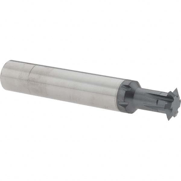 Accupro - 1/2° 1/2" Cut Diam, 0.109" Cut Width, 1/2" Shank, Solid Carbide Double-Angle Cutter - Americas Industrial Supply