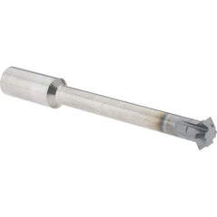 Accupro - 1/2° 1/2" Cut Diam, 0.187" Cut Width, 1/2" Shank, Solid Carbide Double-Angle Cutter - Americas Industrial Supply