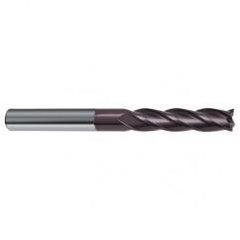 1/2 Dia. x 6 Overall Length 4-Flute Square End Solid Carbide SE End Mill-Round Shank-Center Cut-Firex - Americas Industrial Supply