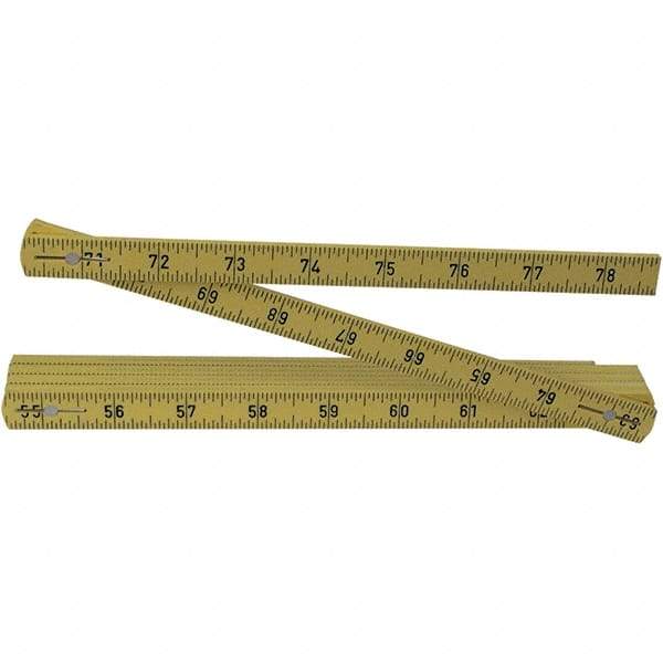 Wiha - Folding Rules Overall Length (Feet): 6.50 Graduation (Inch): 3/32 - Americas Industrial Supply
