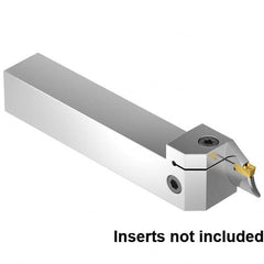 Kennametal - External Thread, 26mm Max Cut of Depth, 6mm Min Groove Width, 6" OAL, Right Hand Indexable Grooving Cutoff Toolholder - 1" Shank Height x 1" Shank Width, EG0600M06P04 Insert Style, EVSB Toolholder Style, Series Beyond Evolution - Americas Industrial Supply